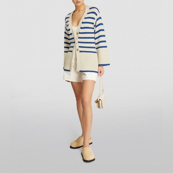 Toteme Signature Striped Cardigan XXS - NWOT - Picture 7 of 12